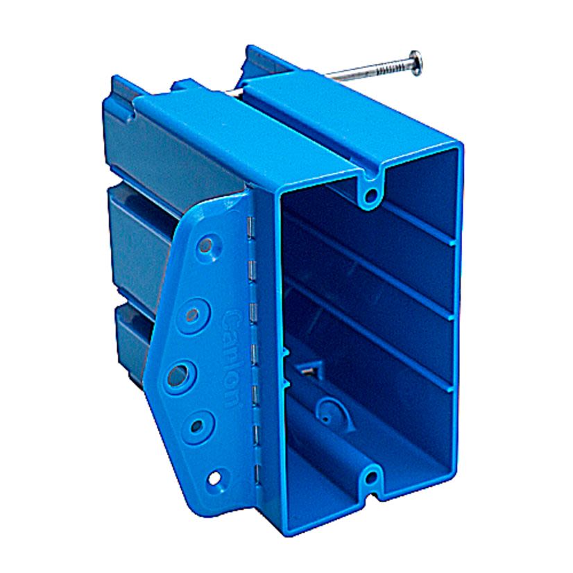 Carlon B125AB Multi-Purpose Electrical Box, PVC, 24.5 cu-in Capacity, 1 Gangs, 3-1/4 in L x 3-1/2 in W x 2-7/32 in D